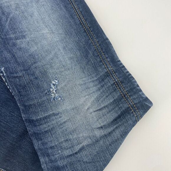 Silver Jeans Women 28 Blue Denim Mid-Rise Hipster 5-Pockets Straight Leg Zip Fly - Picture 2 of 14